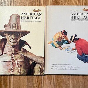 Vintage 1976 American Heritage History Magazines Set of 2 Feb & April